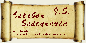 Velibor Sedlarević vizit kartica